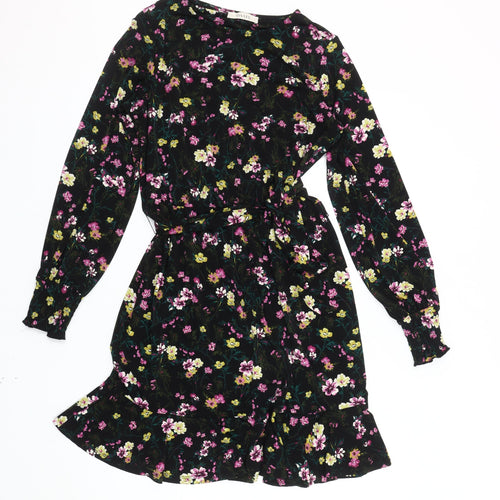 Oasis Women's Multicoloured Floral Fit & Flare Dress S