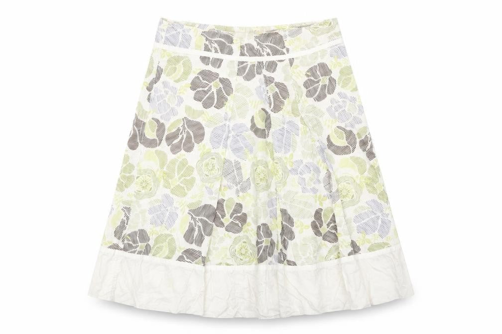 Front view of Sandwich Women's Floral A-Line Skirt, size 10