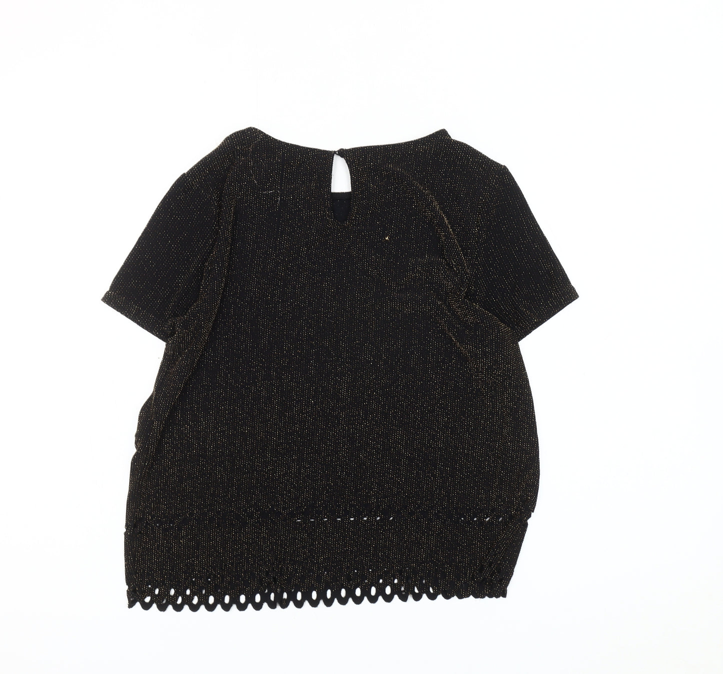 New Look Women's Black Short Sleeve Top
