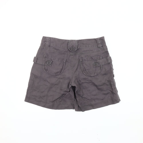 Oasis Women's Grey Chino Shorts, Size 10