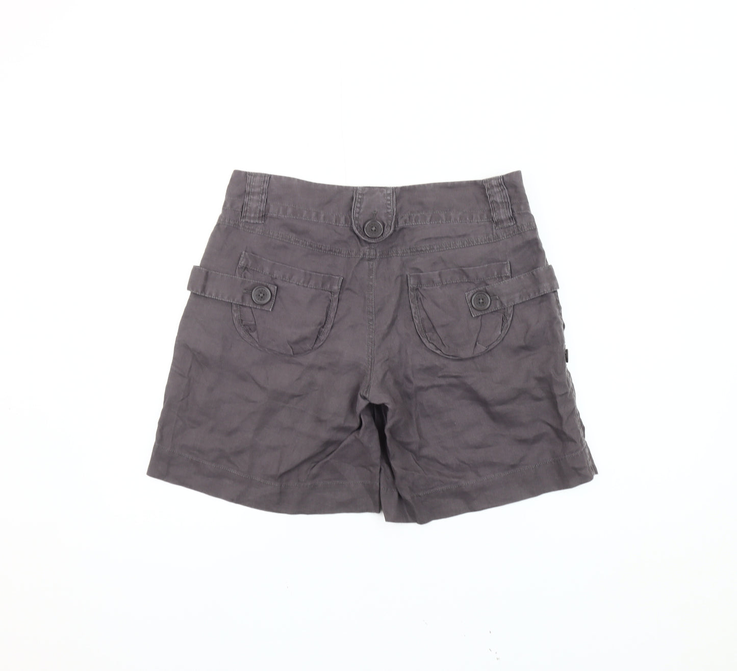 Oasis Women's Grey Chino Shorts, Size 10