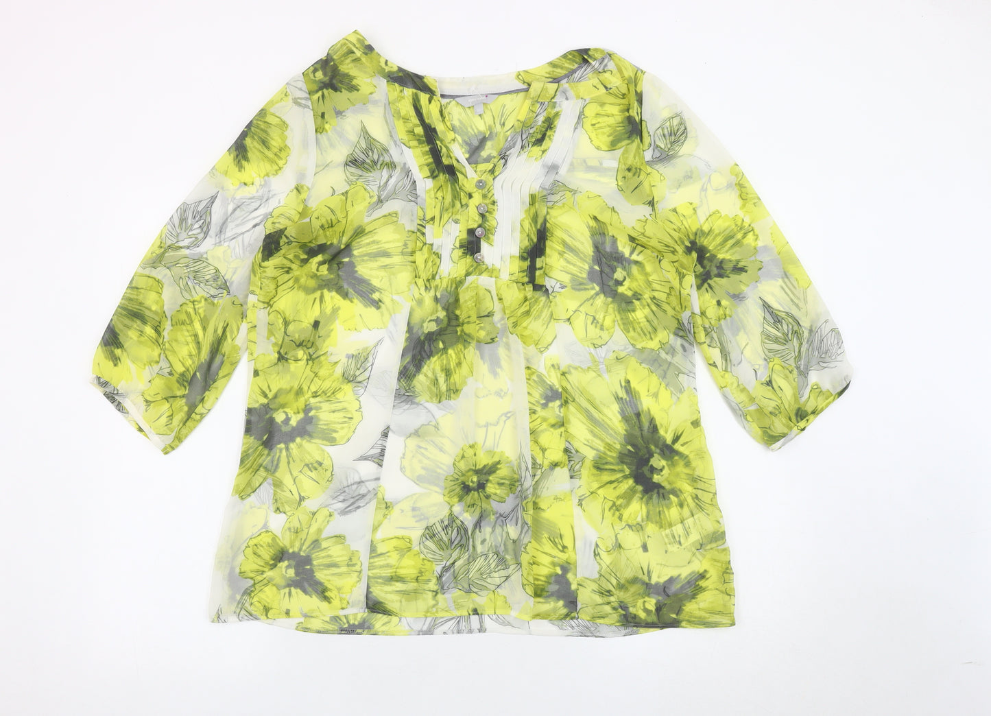Marks and Spencer Women's Floral Blouse, Size 14