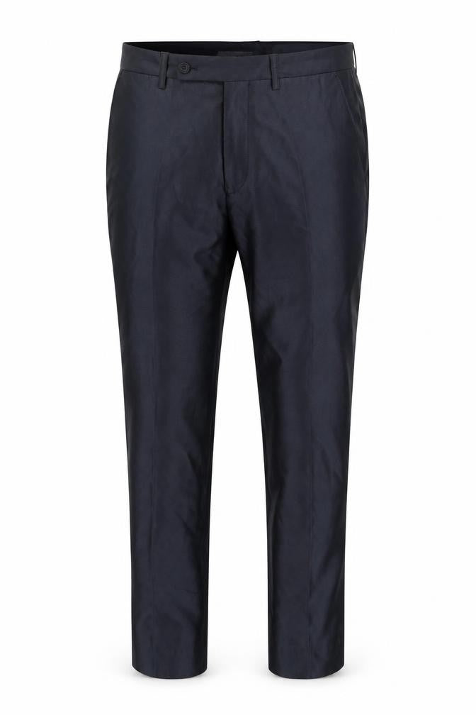 Front view of Goodsouls Men's Black Dress Pants, size 34, Regular Fit