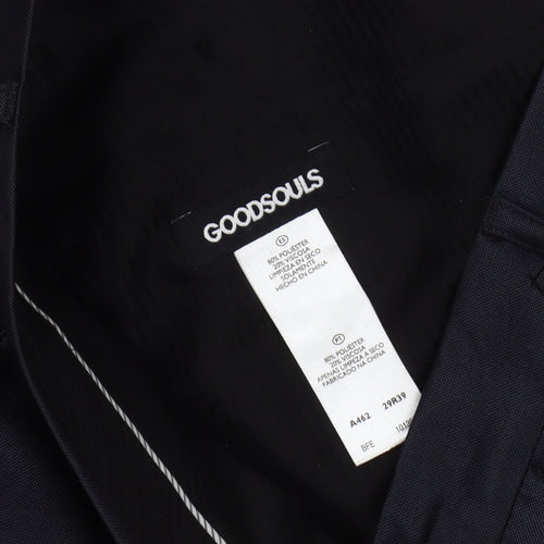 Goodsouls Men's Black Dress Pants Size 34 Regular Fit
