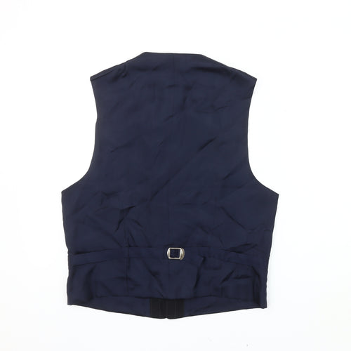 Fine Tailoring Men's Black S Waistcoat