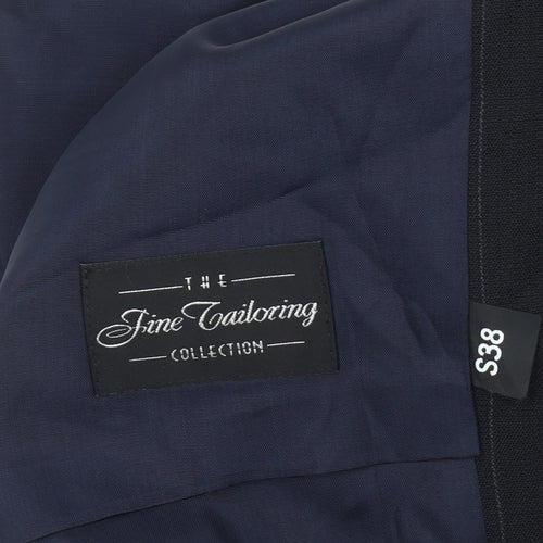 Fine Tailoring Men's Black S Waistcoat