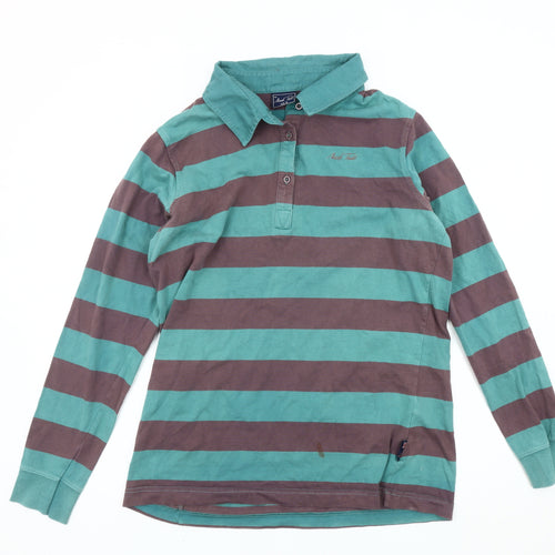 Mark Todd Women Multicoloured Striped Polo Size 18