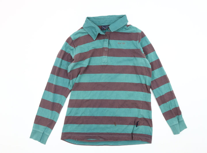Mark Todd Women Multicoloured Striped Polo Size 18