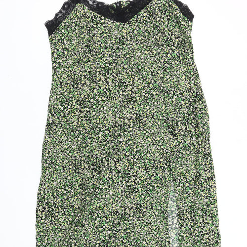 New Look Women's Floral Slip Dress - Multicoloured Viscose 18