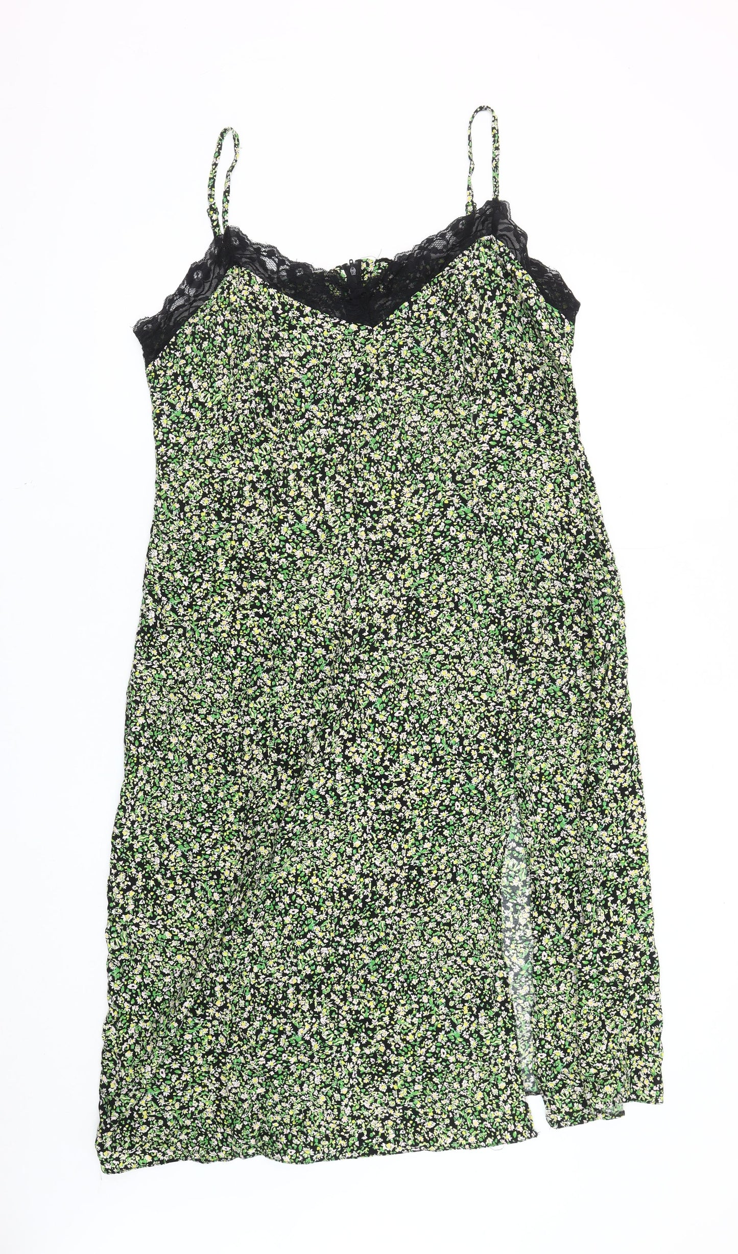 New Look Women's Floral Slip Dress - Multicoloured Viscose 18