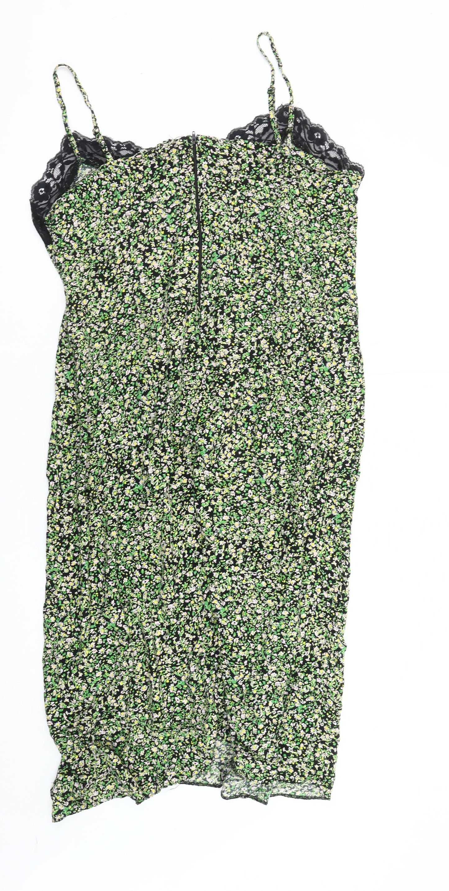 New Look Women's Floral Slip Dress - Multicoloured Viscose 18