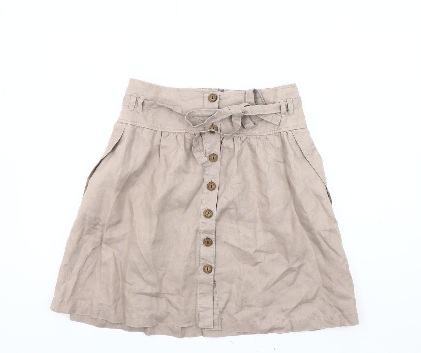 Marks & Spencer Women's Beige A-Line Skirt Size 10