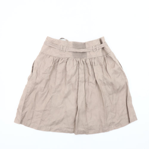 Marks & Spencer Women's Beige A-Line Skirt Size 10