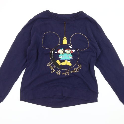 Disney at Next Women's Blue Christmas Sweatshirt Size 12