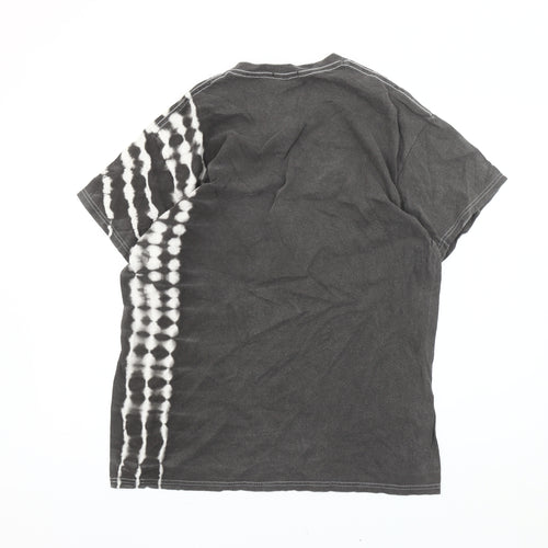 boohooMAN Men's Black Animal Graphic T-Shirt Size S