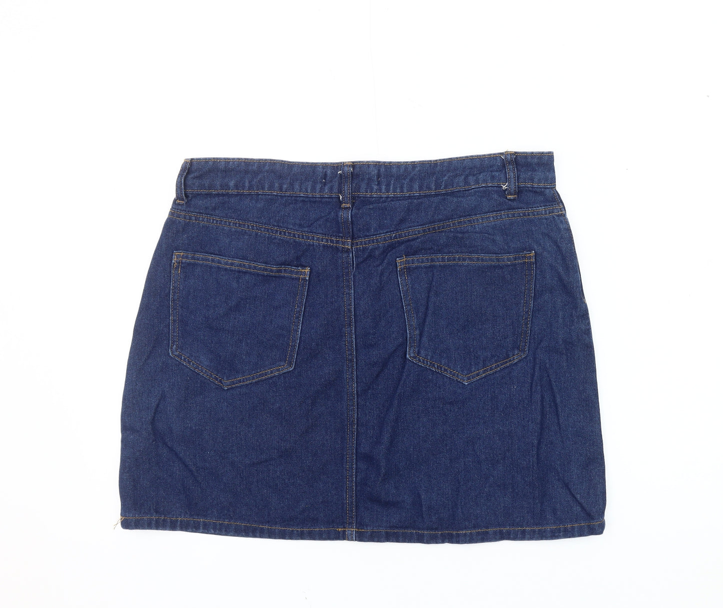 Denim Co Women's Blue Short Skirt - Size 14