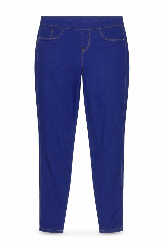 Front view of Denim Co. Women's Blue Skinny Jeans, size 10