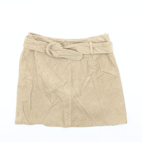 Denim Co. Women's Beige Corduroy Skirt Size 12