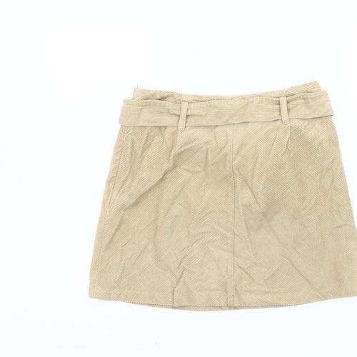 Denim Co. Women's Beige Corduroy Skirt Size 12
