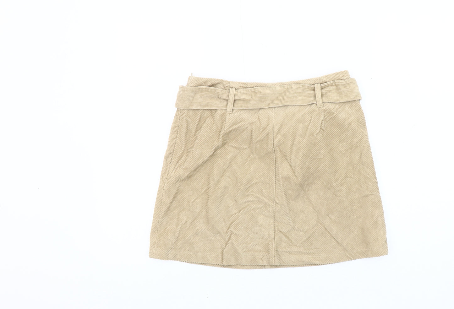 Denim Co. Women's Beige Corduroy Skirt Size 12