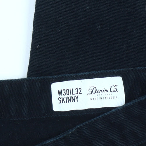 Denim Co. Black Skinny Jeans Size L32 for Women