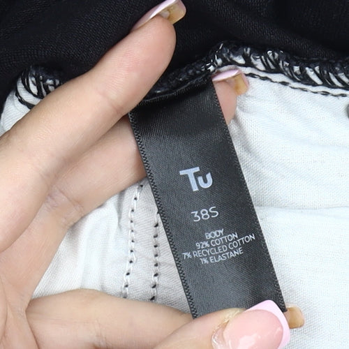 Tu Men's Black Straight Denim Trousers 38S