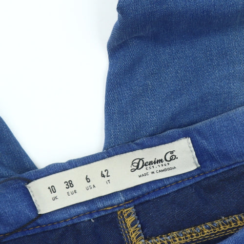 Denim Co Women's Blue Skinny Jeans Size 10