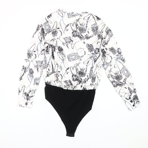 I SAW IT FIRST Women's Multicoloured Floral Bodysuit Size 10