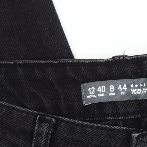 Denim Co Women Black Straight Jeans UK 12 New