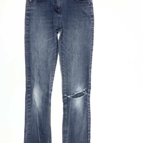 Papaya Women's Blue Straight Jeans Size 12