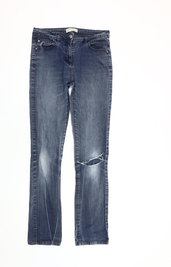 Papaya Women's Blue Straight Jeans Size 12