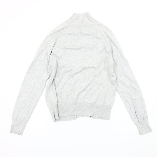 Topman Men's Grey Cotton Cardigan Size S