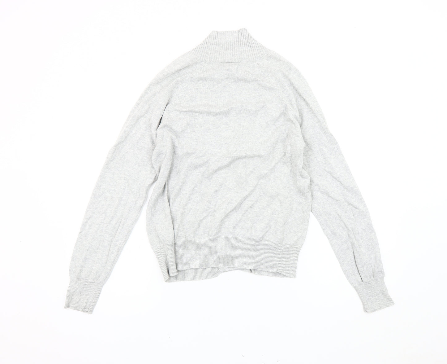 Topman Men's Grey Cotton Cardigan Size S