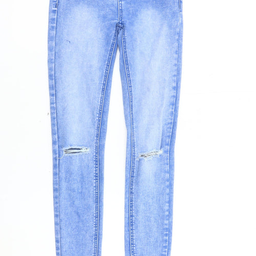 New Look Women's Blue Skinny Jeans Size 8