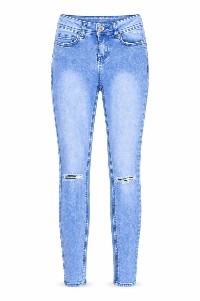 Front view of New Look Women's Blue Skinny Jeans, size 8