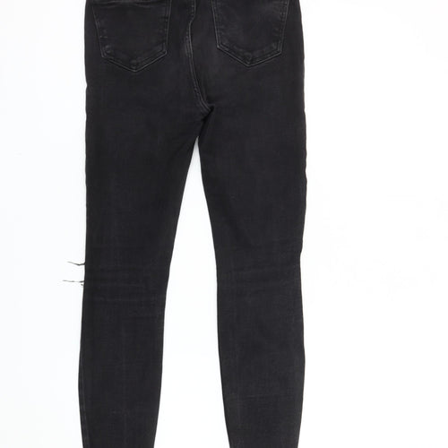 New Look Women's Black Skinny Distressed Jeans Size 10