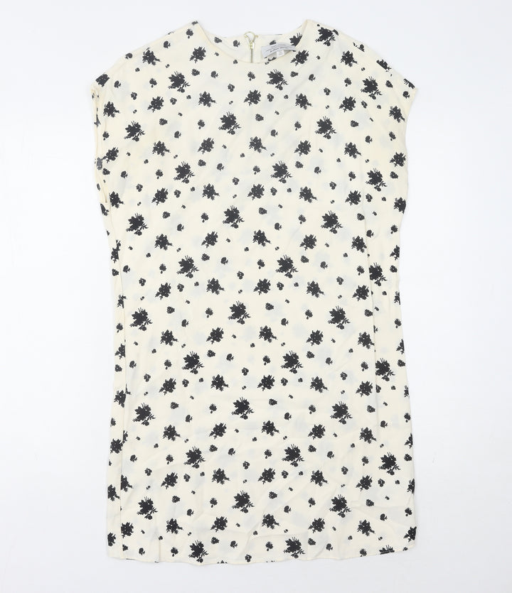 & Other Stories Women’s Ivory Shift Dress Size 6 Floral
