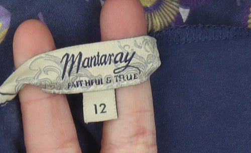 Mantaray Women's Multicoloured Floral Skirt, Size 12