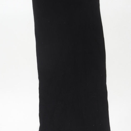Bershka Women's Black Long Bodycon Dress Size 8