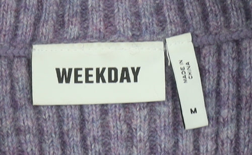 Weekday Women’s Purple Knit Vest High Neck M