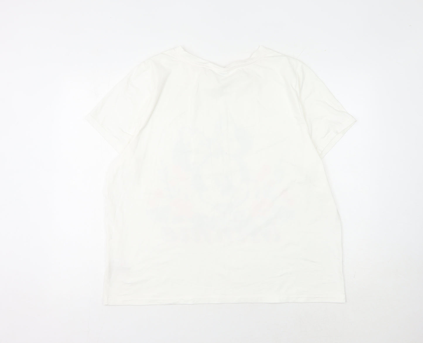 Disney Women's White Minnie Mouse T-Shirt Size 18
