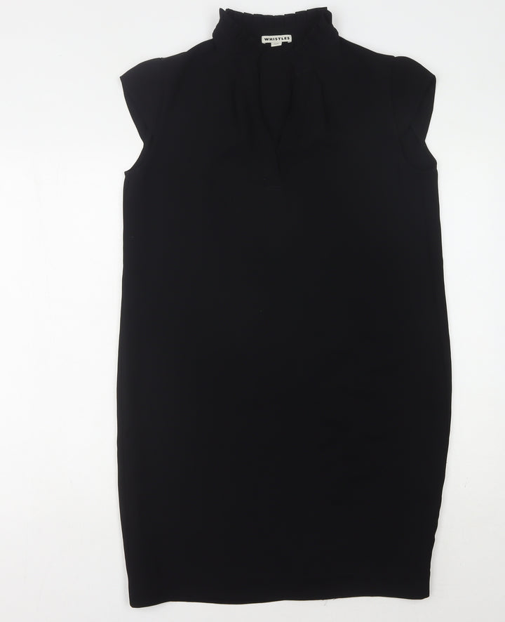 Whistles Women's Black Shift Dress Small