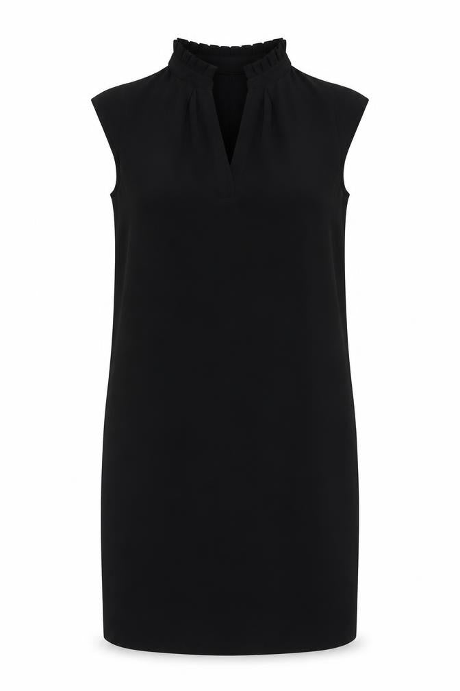 Front view of Whistles Women's Black Shift Dress Small