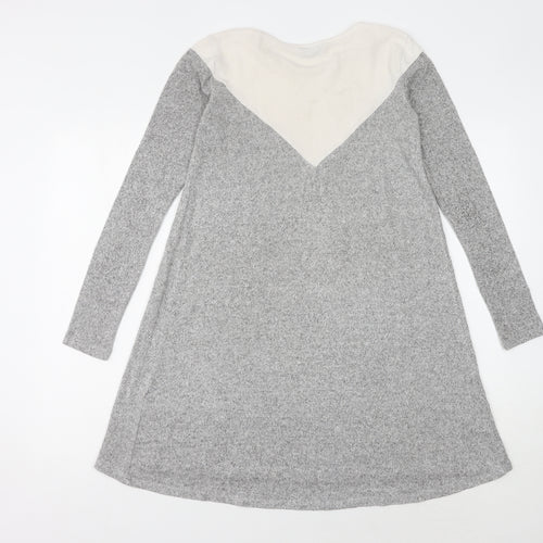 Stradivarius Women's Grey A-Line Dress Size 8