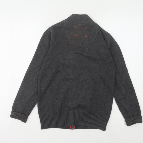 Marks and Spencer Boys Grey Full Zip Jumper 11-12 Years