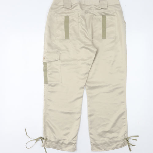 Kenar Womens Beige Cargo Trousers Size 12 Regular