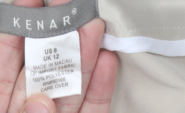 Kenar Womens Beige Cargo Trousers Size 12 Regular