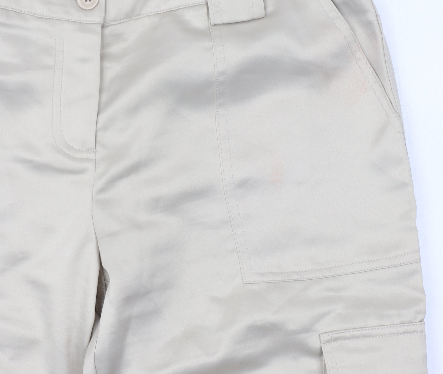 Kenar Womens Beige Cargo Trousers Size 12 Regular