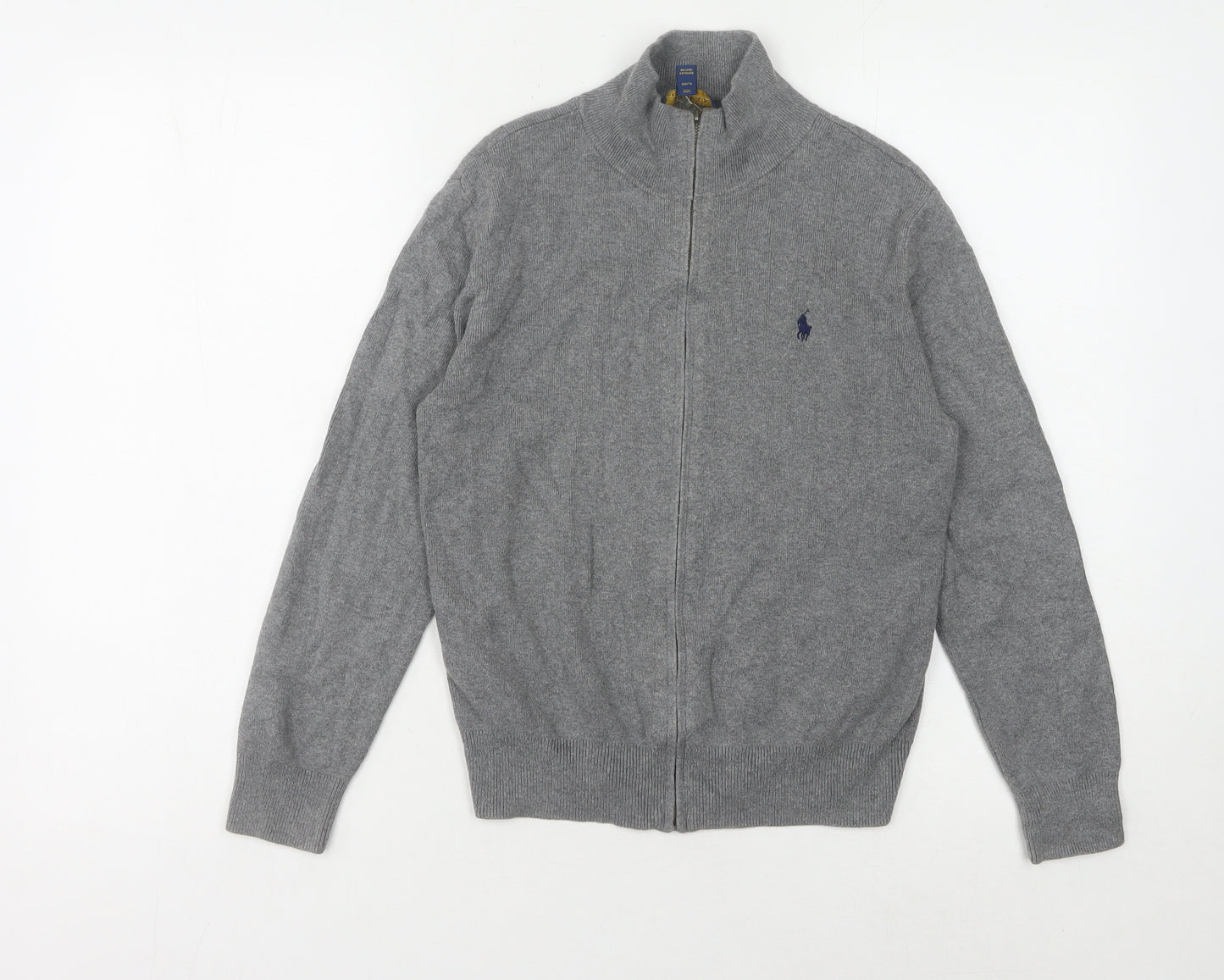 Ralph Lauren Boys Grey Full Zip Jumper - Size 10-11 Years