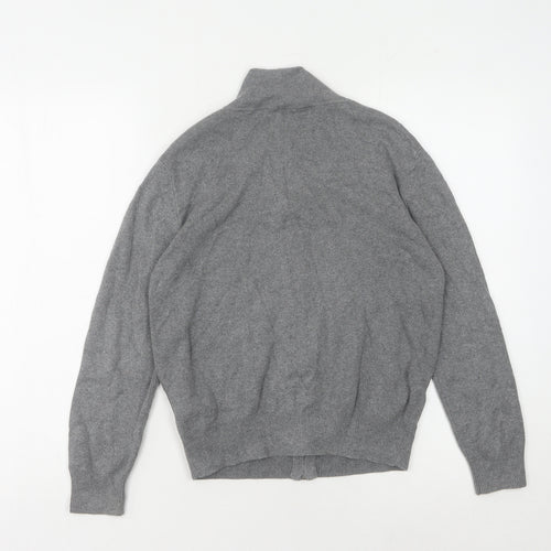 Ralph Lauren Boys Grey Full Zip Jumper - Size 10-11 Years